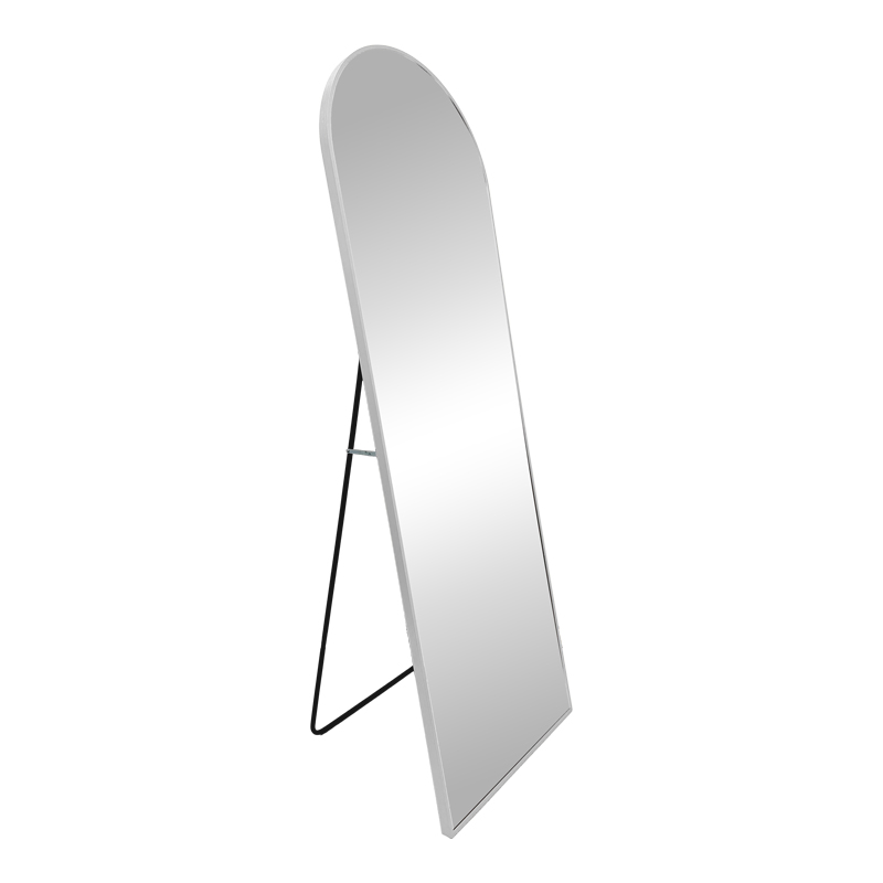 Mirror Lorens Inart aluminum in silver-black 46x40x150cm