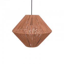 Ceiling light Palmo Inart E27 rope in natural color D40x32cm