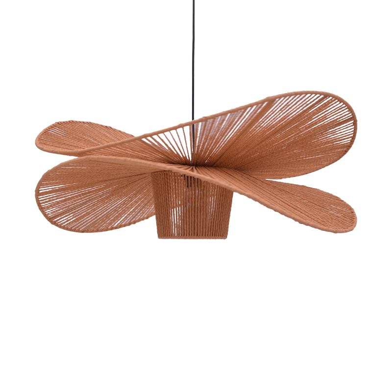 Ceiling light Flibo Inart E27 bamboo in natural color D70χ26cm