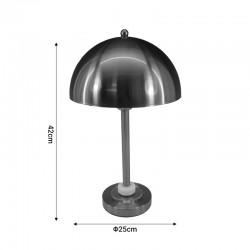 Table lamp Lustrous Inart E27 gold metal D25x42cm