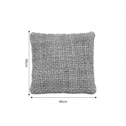 Cushion Petron Inart natural jute 45x45x2.5cm