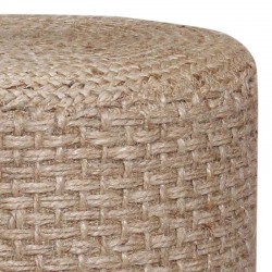 Axar Inart jute stool in natural shade D40x40cm