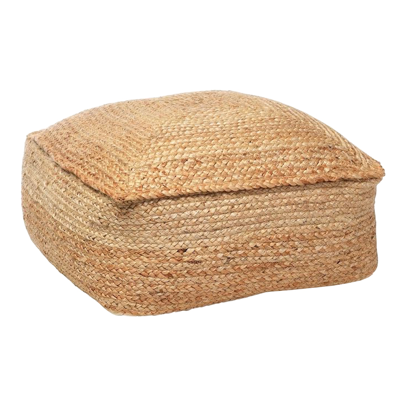 Iorda Inart jute stool in natural color D45x40cm