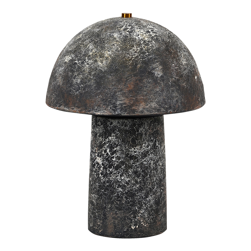Table lamp Bonbi Inart E27 black ceramic D22.5x31cm