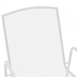 Armchair Pomedon pakoworld stackable white metal 56x64x87cm