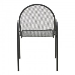 Tarete pakoworld stackable armchair black metal 55x64x86.5cm