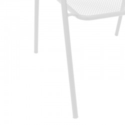 Tarete pakoworld stackable armchair white metal 55x64x86.5cm