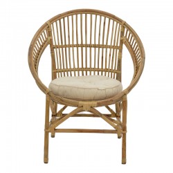 Blore Inart armchair natural wood 68x48x81cm