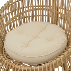 Armchair Boria Inart natural cane with cushion 70x72x74cm