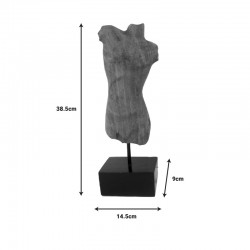 Επιτραπέζιο διακοσμητικό Body Inart φυσιό μάνγκο ξύλο-μέταλλο 14.5x9x38.5εκ