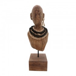 Ebia Inart bust mango wood-metal in walnut shade 17x12.5x44cm