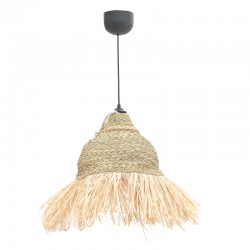 Boher Inart seagrass ceiling lamp in natural shade Φ33x76cm