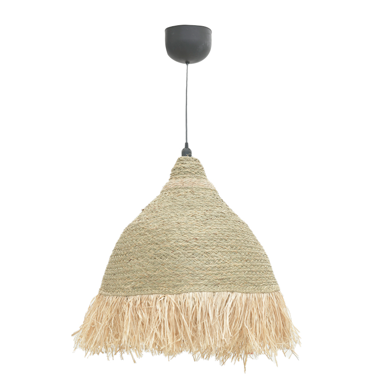 Boher Inart seagrass ceiling light in a natural shade Φ60x99cm