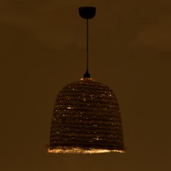 Φωτιστικό οροφής Nolie Inart ψάθινο φυσικό Φ40x99εκ