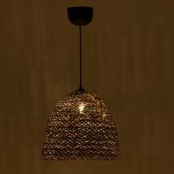 Lamper Inart natural wicker ceiling light D30x82cm