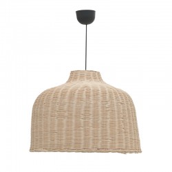 Ziquel Inart rattan ceiling lamp in natural shade Φ60x99cm