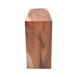 Κονσόλα Jako Inart φυσικό μασίφ ξύλο teak 120x40x80εκ