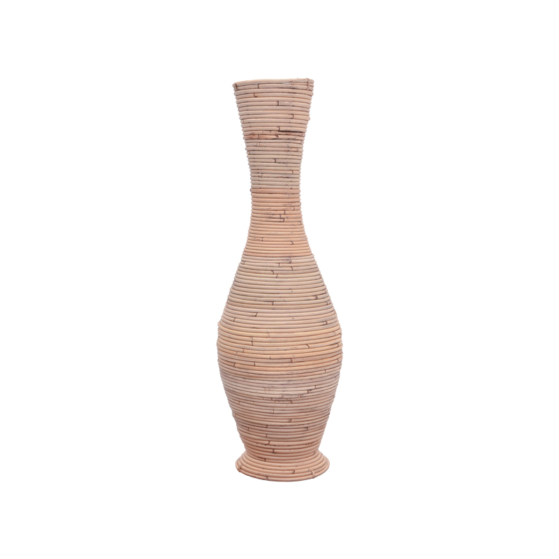 Decorative vase Uala Inart antique natura banana wood D25x70cm