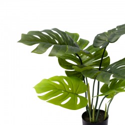 Monstera decorative plant in pot Inart green pp H70cm