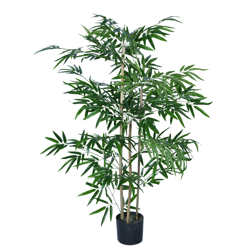 Decorative plant Bamboo in a pot Inart green pp H130cm