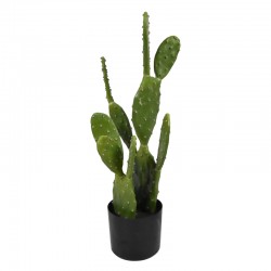 Cactus decorative plant in a pot Inart green pp H64cm
