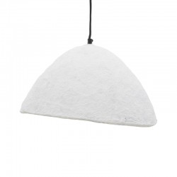 Ceiling light Litho Inart white press papier-iron 42x39x123.5cm