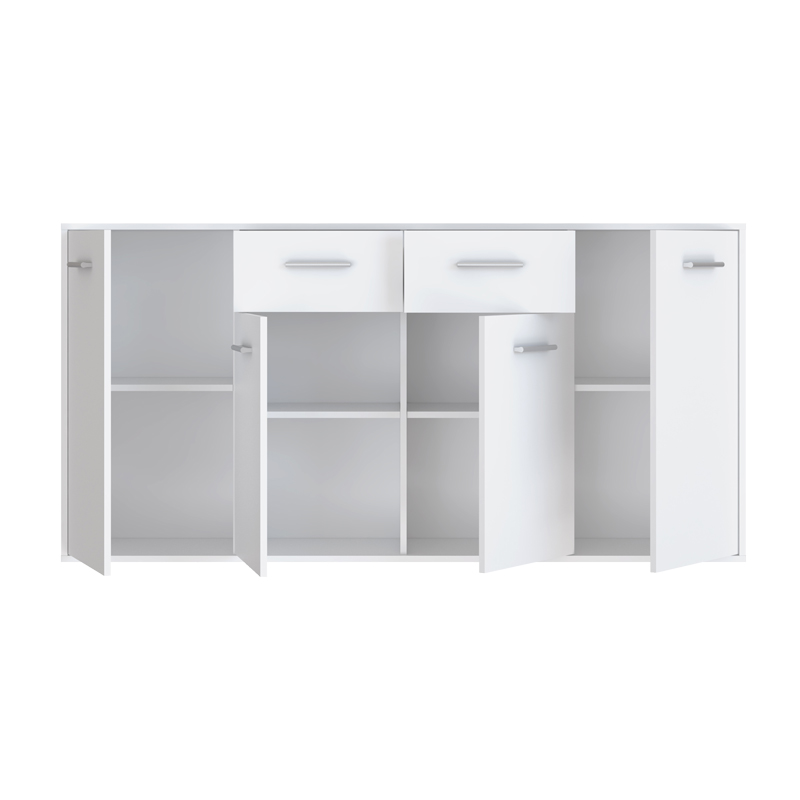 Drepen pakoworld melamine buffet in white color 162.3x34.2x81.7cm