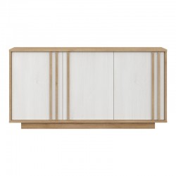 Chesto pakoworld melamine buffet in white and oak color 169.2x42x87cm