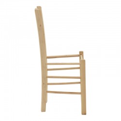 Coffee shop nice chair Ronson pakoworld unpainted wood 42x40x89cm