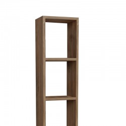 Barzine pakoworld melamine bookcase in natural shade 27.6x19.5x150cm