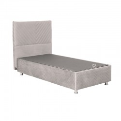 Bed Rizko pakoworld with storage space cream 120x200cm