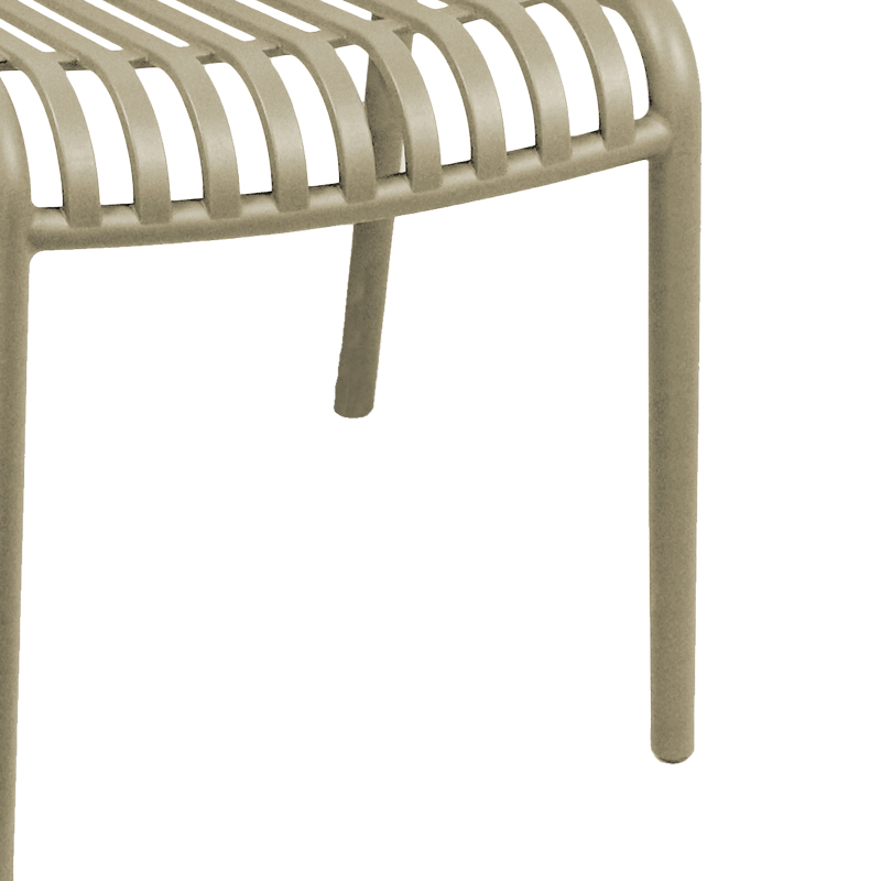 Bar stool Laudre pakoworld pp in cappuccino shade 56x36x87cm