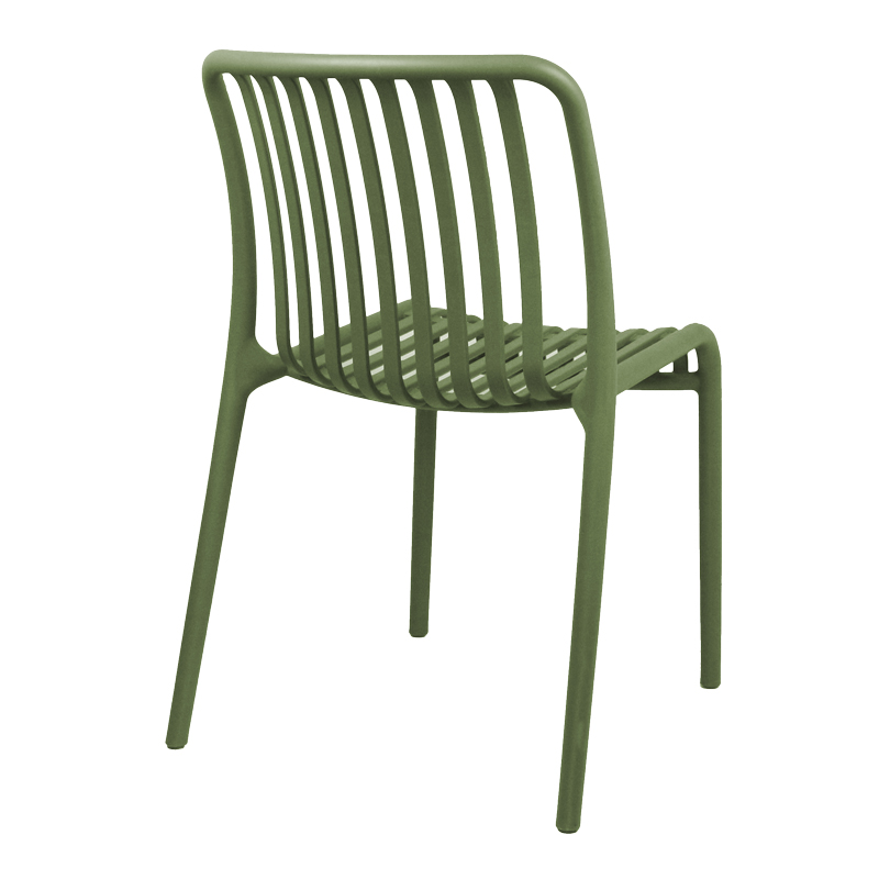 Zoi pakoworld pp chair in dark green shade 42x58x79cm