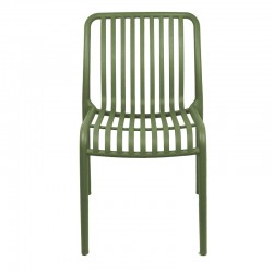 Zoi pakoworld pp chair in dark green shade 42x58x79cm