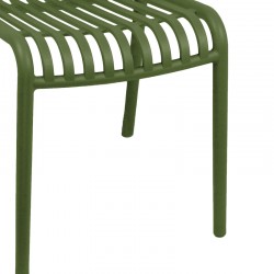 Zoi pakoworld pp chair in dark green shade 42x58x79cm