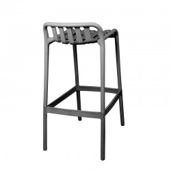 Zoi pakoworld pp bar stool in anthracite shade 56x36x87cm