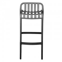 Zoi pakoworld pp bar stool in anthracite shade 56x36x87cm