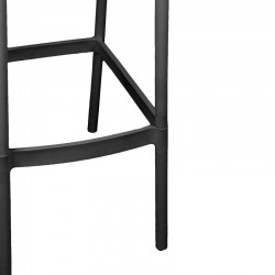 Zoi pakoworld pp bar stool in anthracite shade 56x36x87cm