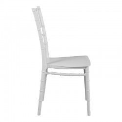 Tiffany pakoworld pp chair in white shade 42x40x89cm