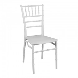 Tiffany pakoworld pp chair in white shade 42x40x89cm