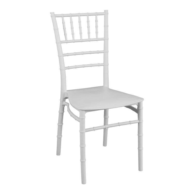 Tiffany pakoworld pp chair in white shade 42x40x89cm