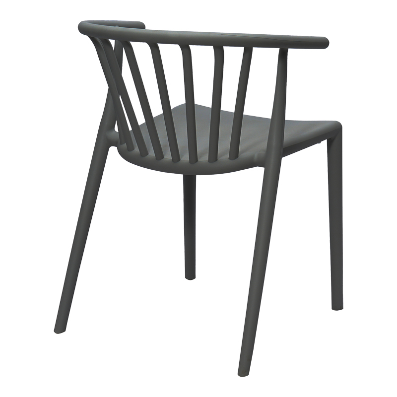 Zelma pakoworld pp armchair in anthracite shade 55x53x73cm