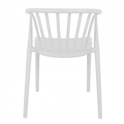 Zelma pakoworld pp armchair in white shade 55x53x73cm