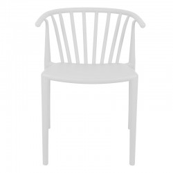 Zelma pakoworld pp armchair in white shade 55x53x73cm