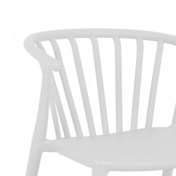 Zelma pakoworld pp armchair in white shade 55x53x73cm