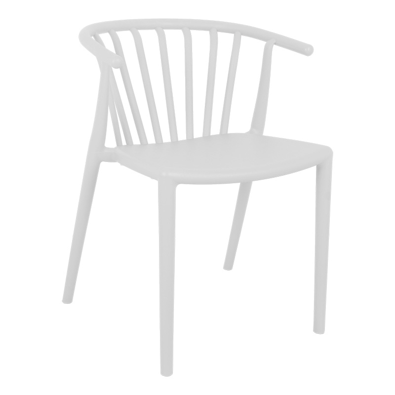 Zelma pakoworld pp armchair in white shade 55x53x73cm