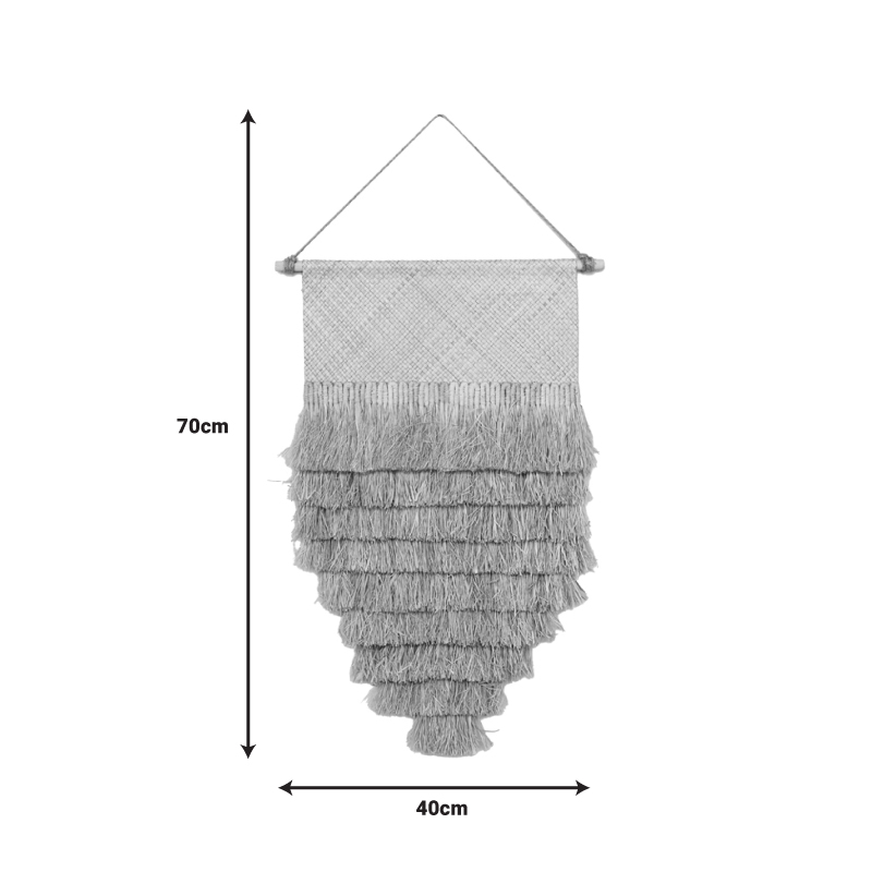 Διακοσμητικό τοίχου Emol Inart mendong σε φυσική απόχρωση 40x70x4εκ