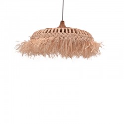 Borobe Inart sisal ceiling lamp in natural color D60x35cm