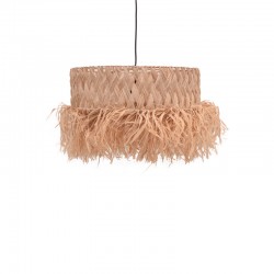 Annhele Inart sisal ceiling lamp in natural color D50x35cm