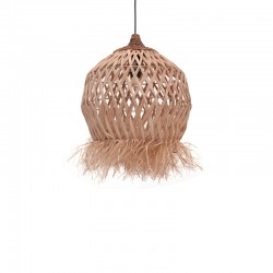 Marjione Inart sisal ceiling lamp in natural color D45x55cm